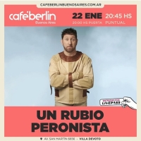 Un Rubio Peronista se presenta en Café Berlín