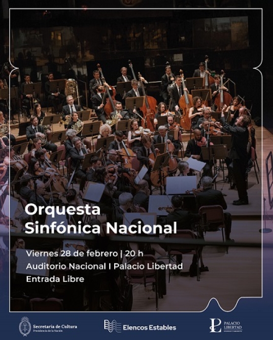 Comienza la Temporada 2025 de la Orquesta Sinfónica Nacional en el marco del "Mes del Amor"