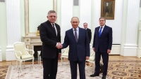 Rusia: Encuentro entre Vladímir Putin, y el primer ministro de Eslovaquia, Robert Fico