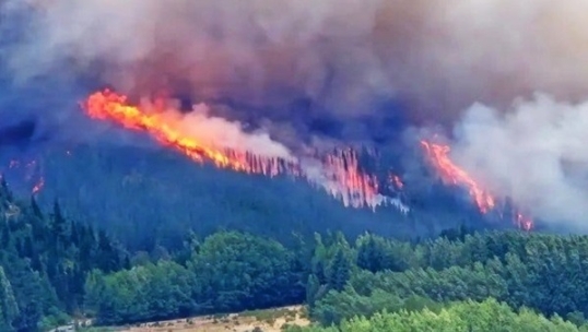 Chubut: Cortan la ruta 40 por un incendio en Epuyén