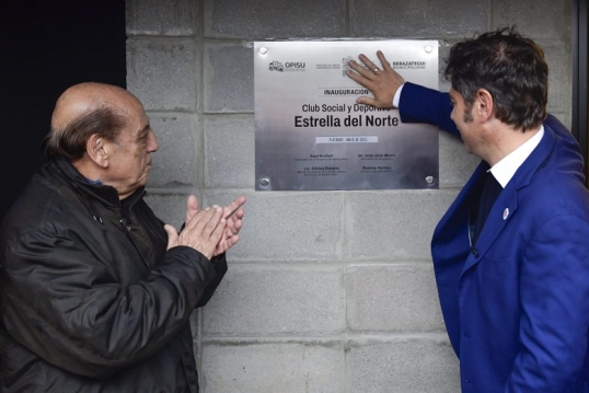 Axel Kicillof inauguró el Club Social y Deportivo “Estrella del Norte” en Berazategui