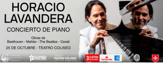 Horacio Lavandera-concierto de piano en el Teatro Coliseo