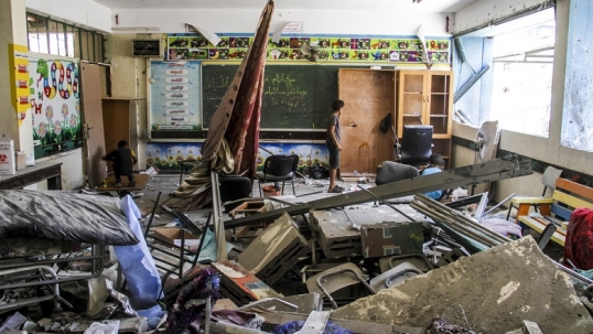 Franja de Gaza: Israel atacó una escuela convertida por la ONU en refugio