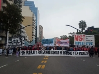 Movimientos sociales realizan este martes una Jornada de Lucha, con movilizaciones y piquetes en todo el país