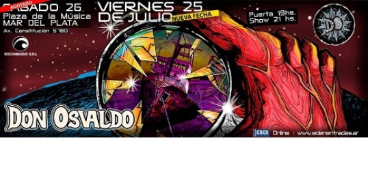 Don Osvaldo regresa a Mar del Plata por segunda vez en el año