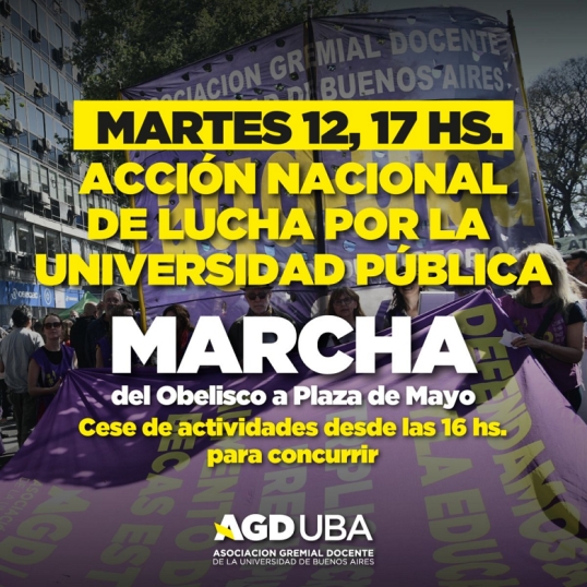 Se realiza la tercera marcha federal por la universidad pública