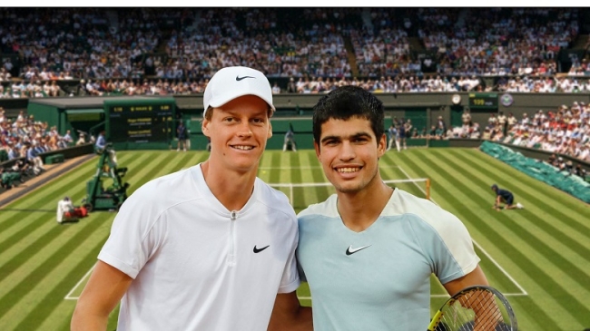 Wimbledon: Jannik Sinner y Carlos Alcaraz, disputan la gran final