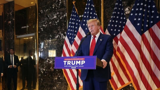 Donald Trump tras ser condenado le echó la culpa a Joe Biden y su gente