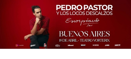 Pedro Pastor regresa a Sudamérica junto a Los Locos Descalzos en el marco de su nuevo "Tour Escorpiano"