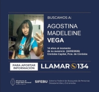 Córdoba: Analizan un mensaje que recibió la mamá de Agostina Vega