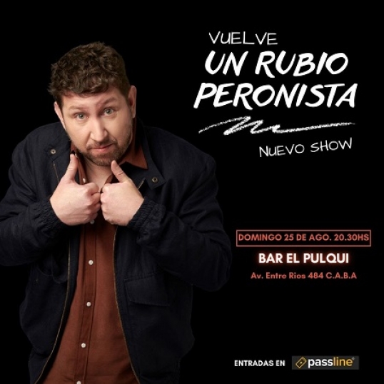 El Rubio peronista se presenta en Cooperativa El Pulqui