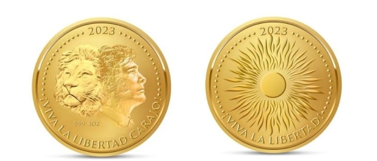 Querían lanzar una moneda de oro con la imagen de Milei en medio del caso $Libra