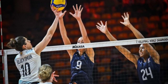 Mundial de voley femenino: Argentina femenina perdió con su par de Estados Unidos