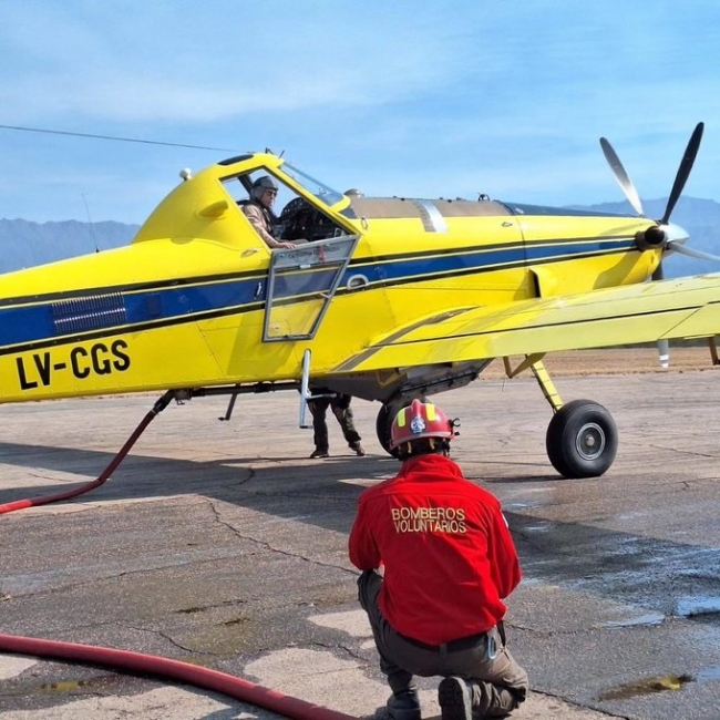 La Rioja: Fuerte operativo para combatir los focos de incendio en toda la provincia