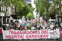 Trabajadores del Hospital Garrahan realizan hoy un nuevo paro de 24 horas