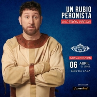 Un Rubio Peronista presenta su espectáculo "Daño Cerebral Mínimo"