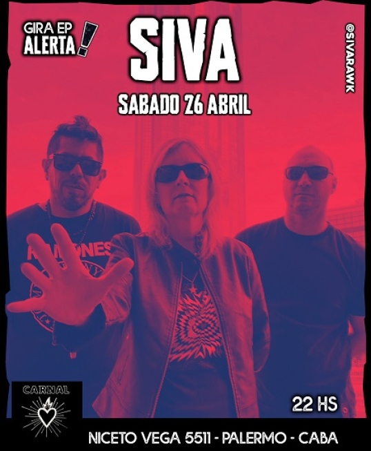 SIVA llega para presentar su nuevo EP "Alerta", en Bar Carnal