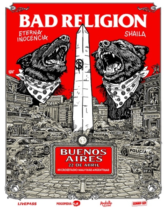 Bad Religion, la banda californiana de hardcore punk regresa a la Argentina
