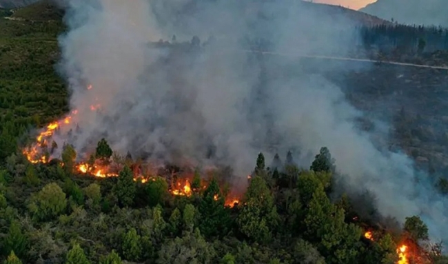 El Bolsón en alerta roja por los incendios